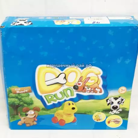 Заводные собачки на колёсиках (бокс из 12 шт) 858