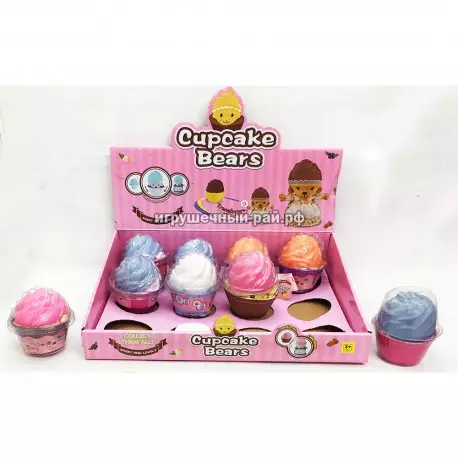Фигурки "Мишки в кексе" в боксе 12 шт LM2509