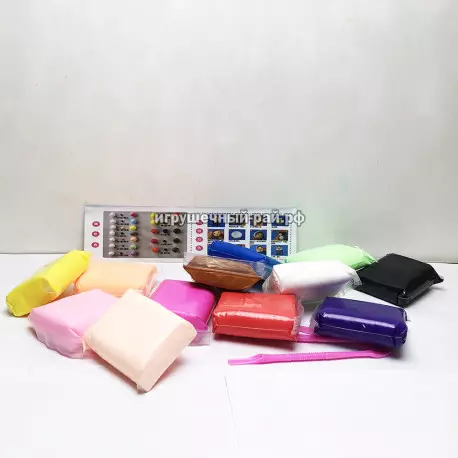 Масса для лепки Зефирка в упаковке 12 шт (3608) 28388