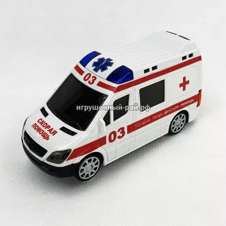 Крутилка Скорая помощь (вращение, свет и музыка) 03B