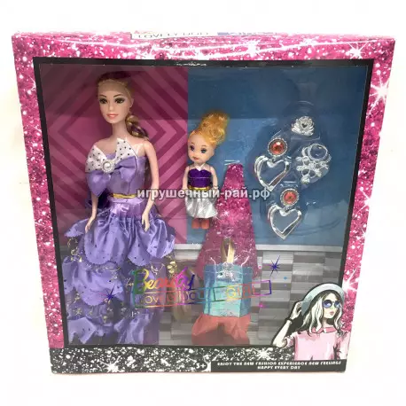 Кукла с ребенком и аксессуарами 1054A