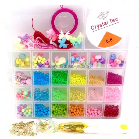 Набор для плетения бисером в пластиковом кейсе SF0030