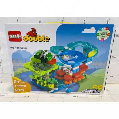 Конструктор Дупло - Лягушка - горка для шариков (99 дет) 16022B