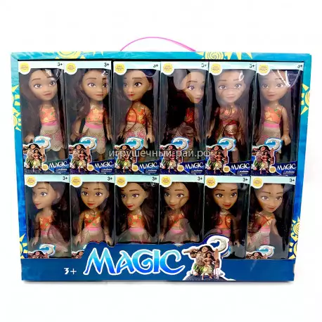 Куклы Моана в боксе 12 шт HS1621