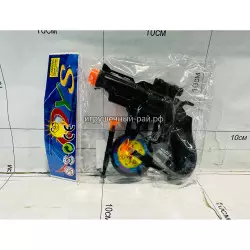 Пистолет Револьвер с присосками и мишенью в упаковке AK332-6C