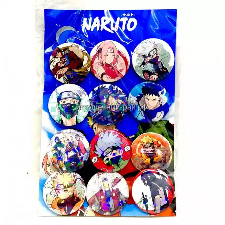 Значки Аниме на блистере 12 шт YP004