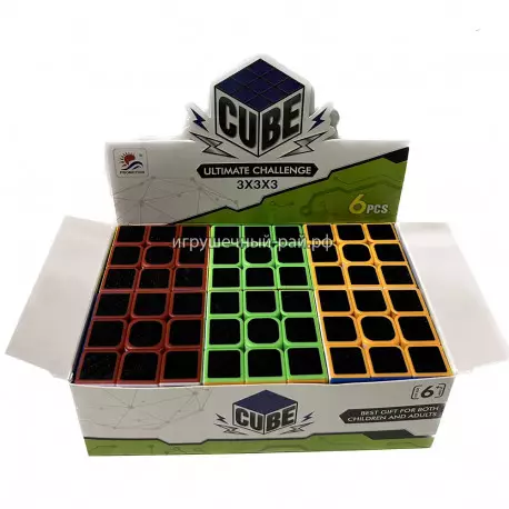 Кубик Рубика 3X3 (5 см) бокс из 6 шт M8878