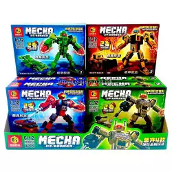 Конструкторы Трансформеры (4 вида, ~124 дет) бокс из 8 шт CD8193