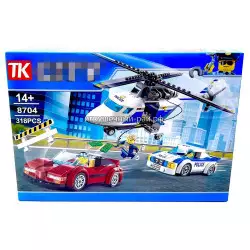 Конструктор Сити - Погоня на вертолёте (318 дет) 8704