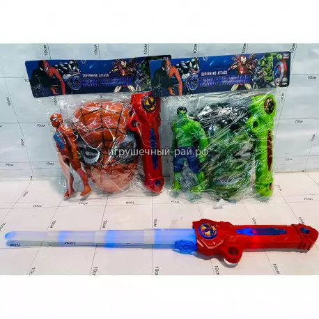 Набор с маска + меч Супер-герои в упаковке 649-I