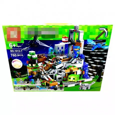 Конструктор Майнкрафт - Горная пещера (XS, 886 дет) 1013-1