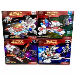 Конструктор Супер-герои (CBtoys, 4 вида) упаковка из 4 шт 31025