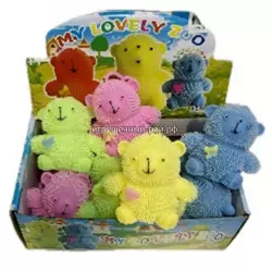 Резиновый мишка (10 см) бокс из 12 шт 2024-752