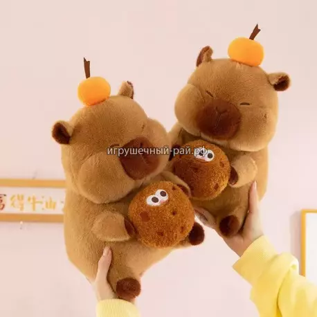 Мягкая игрушка Капибара (30 см)