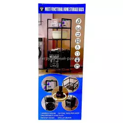 Стеллаж пластиковый на колесах YH6905-2-W