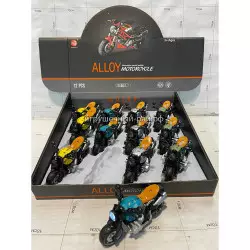 Мотоциклы бокс из 12 шт 7602