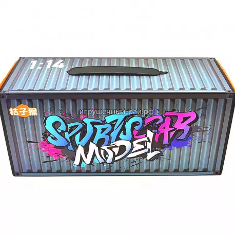 Конструктор Техник -  Автомобиль Lamborghini Sian FKP 37 Cyberpunk в контейнере (1:14, ~1280 дет) JZH-012