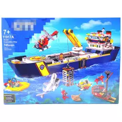 Конструктор Сити - Исследовательское судно (6 фиг, 745 дет) 11917A