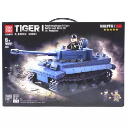 Конструктор Немецкий танк Тигр 1 / Tiger I (Quan Guan, 503 дет) 100242